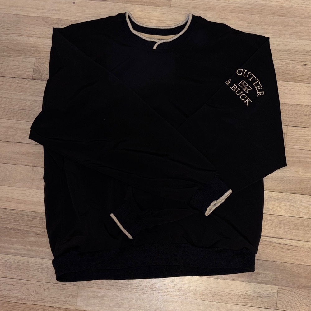 Cutter & Buck Men's Black Crewneck Sweater
